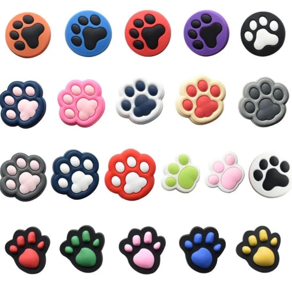 NEW 21pcs Paw Print Croc Jibitz (charms)